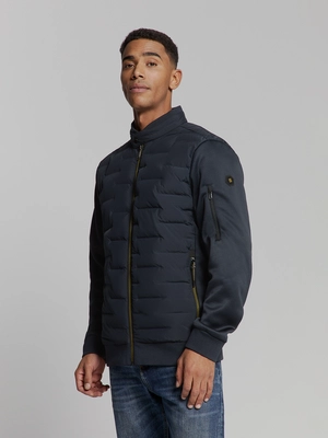 No Excess | Jacket short fit sealed knitted mix