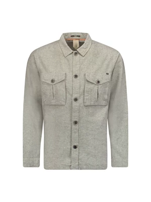 No Excess | Overshirt Button Closure With Linen Night