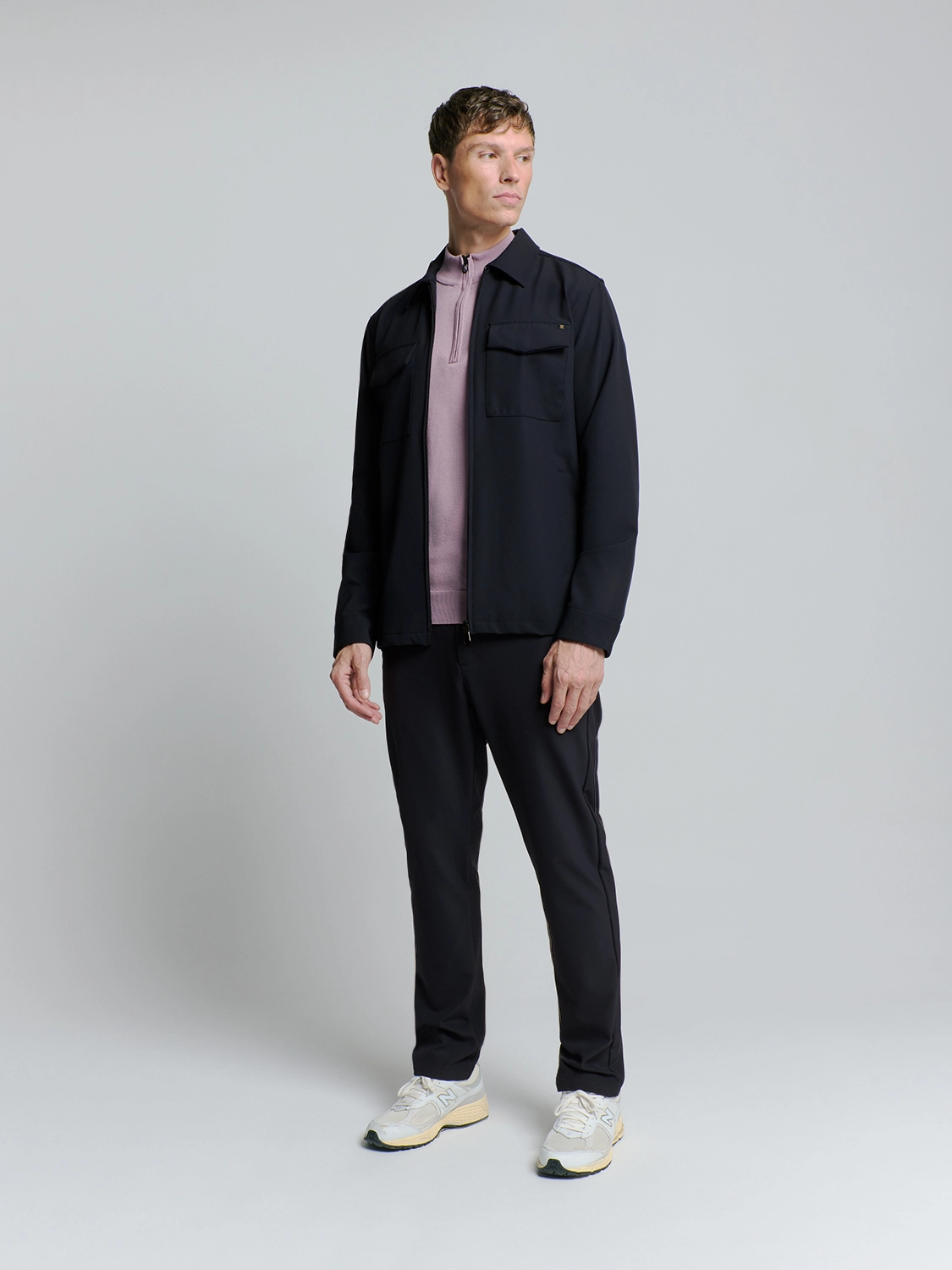 No Excess | Overshirt full zipper stretch sedoc