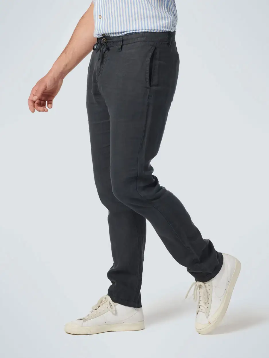 No Excess | Pants Linen Garment Dyed Dark Night