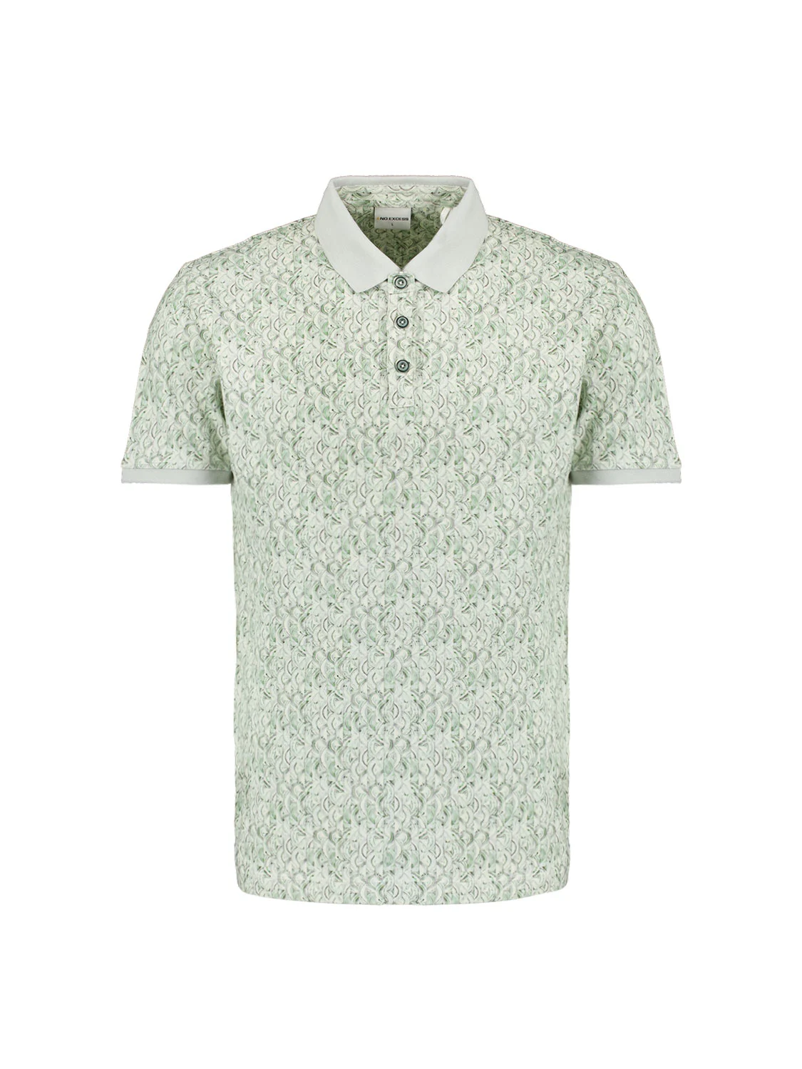 No Excess | Polo pique allover printed