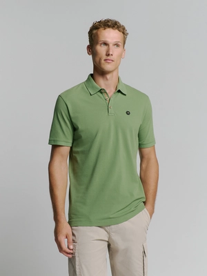 No Excess | Polo pique garment dyed