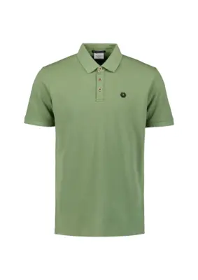 No Excess | Polo pique garment dyed