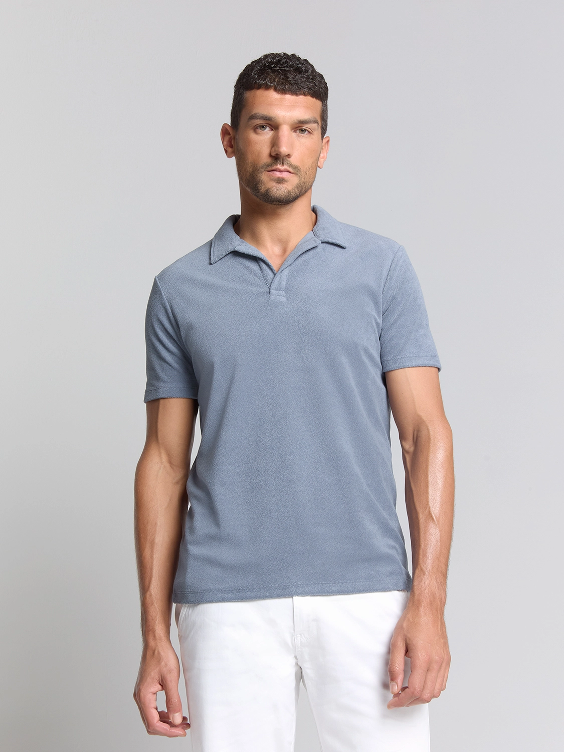 No Excess | Polo revers solid terry knit