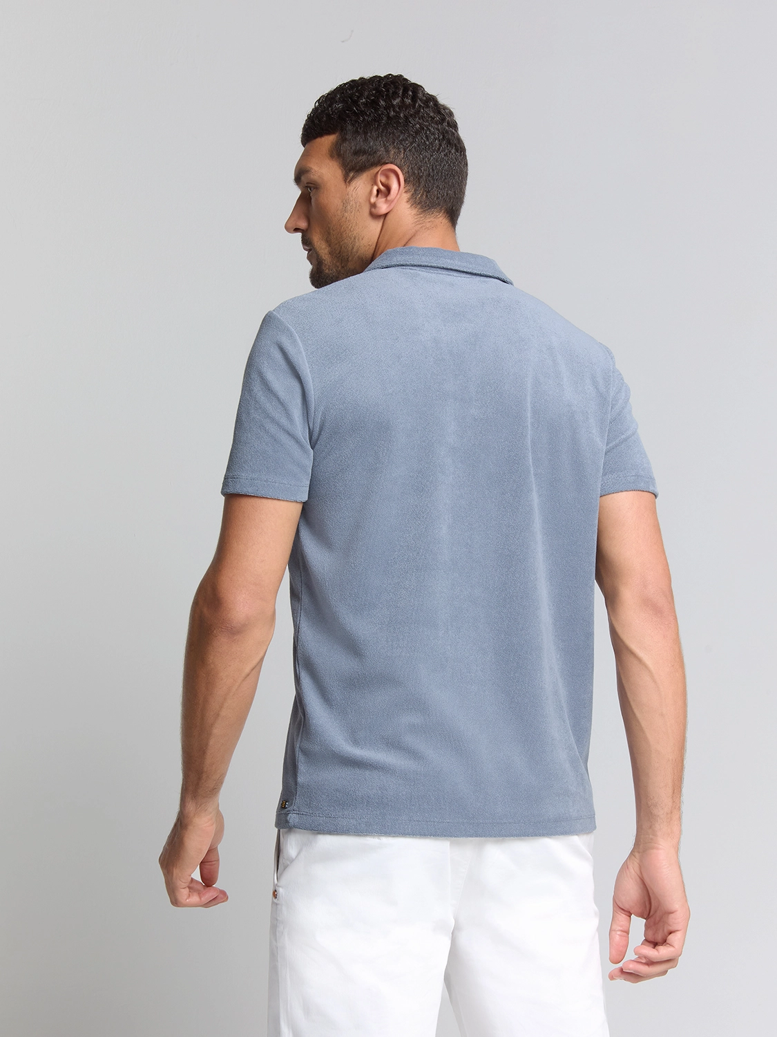 No Excess | Polo revers solid terry knit