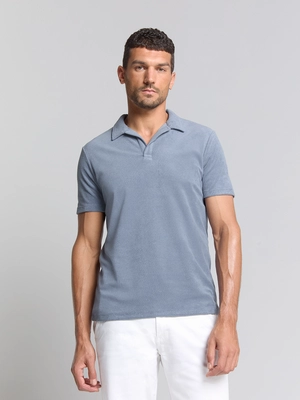 No Excess | Polo revers solid terry knit