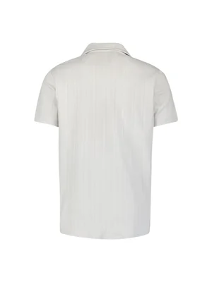 No Excess | Polo revers solid vertical jacquard stripes