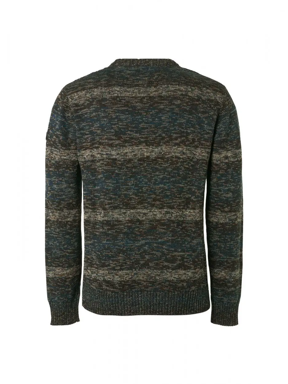 No Excess | Pullover Crewneck Cable Jacquard De Ocean