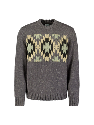 No Excess | Pullover crewneck jacquard pattern with silk