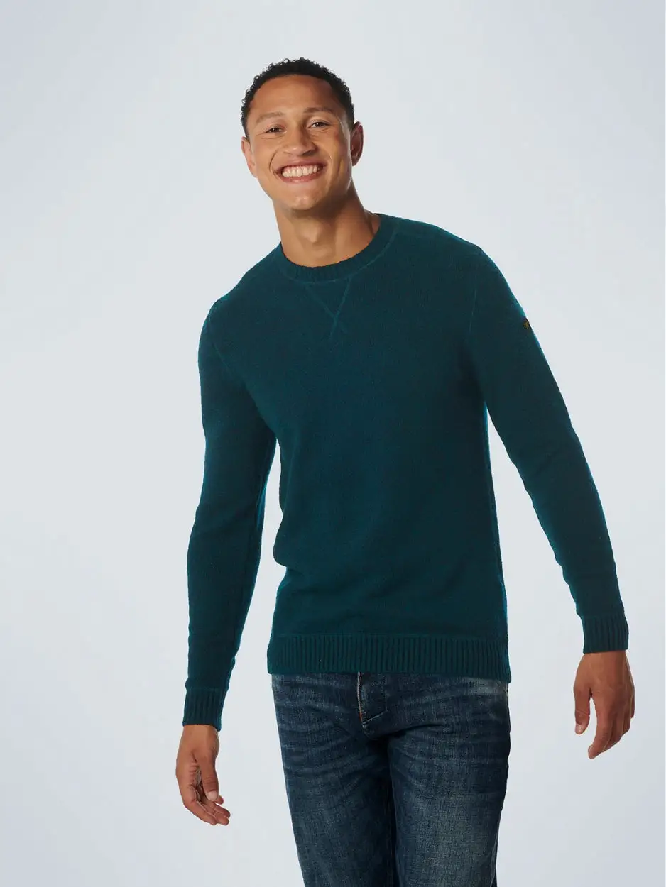 No Excess | Pullover Crewneck Soft Stretch Ocean