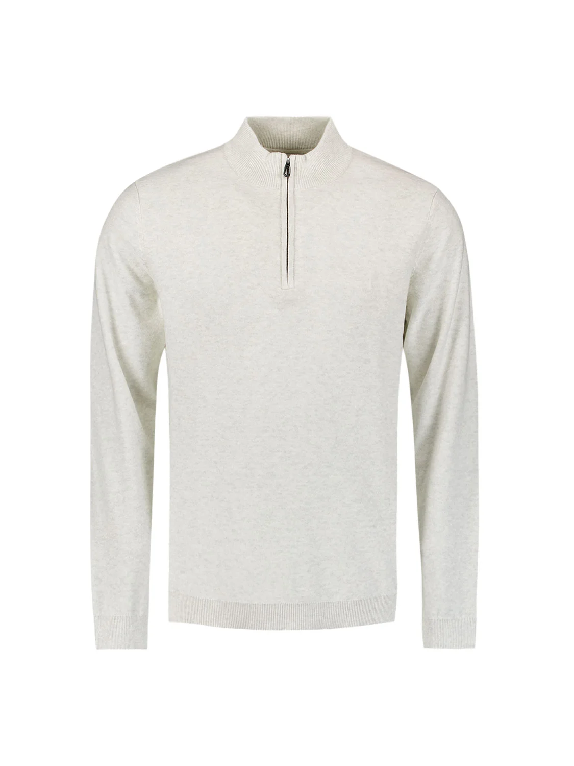 No Excess | Pullover half zip melange