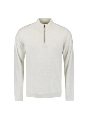 No Excess | Pullover half zip melange