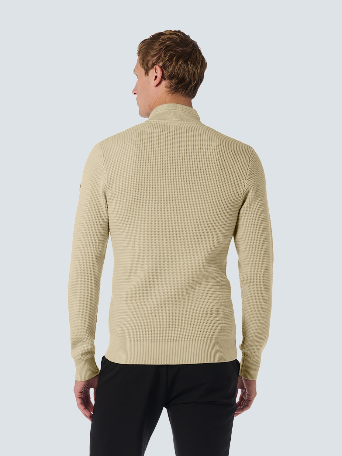 No Excess | Pullover half zipper solid jacquard