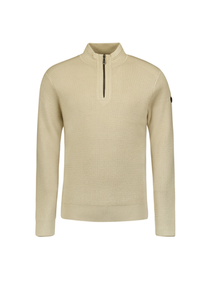 No Excess | Pullover half zipper solid jacquard