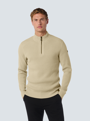 No Excess | Pullover half zipper solid jacquard