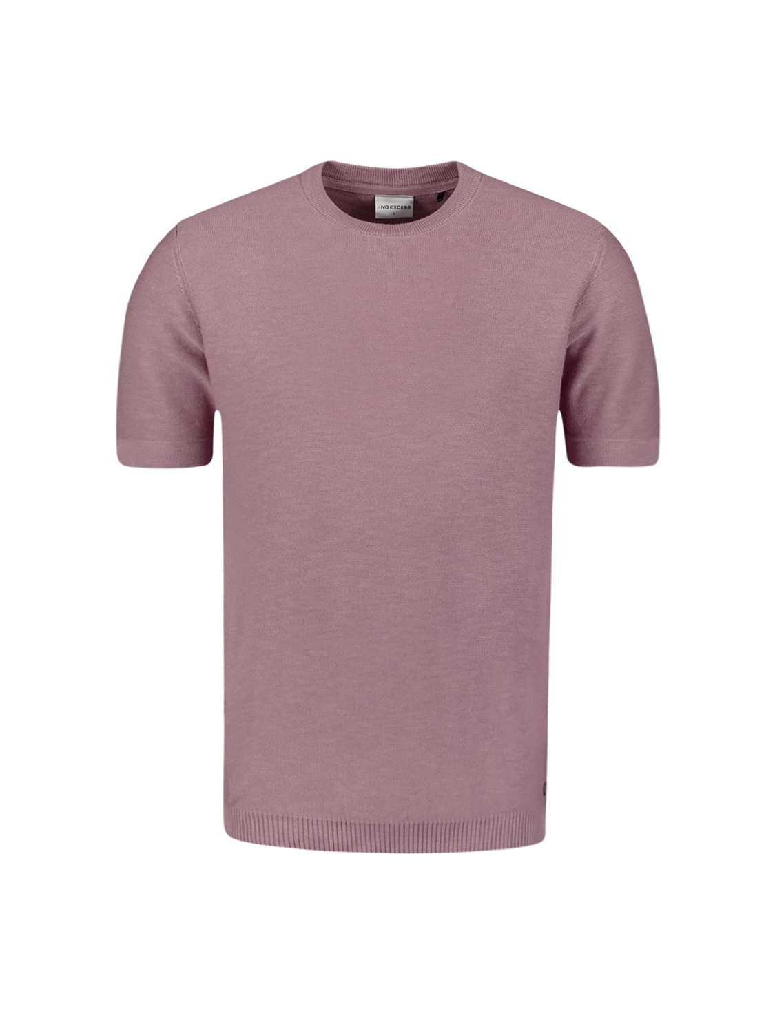 No Excess | Pullover short sleeve crewneck solid slub knit