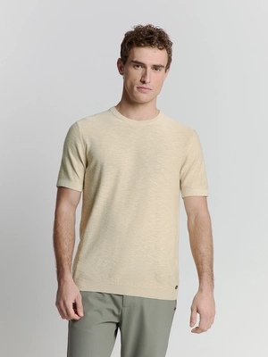 No Excess | Pullover short sleeve crewneck solid slub knit