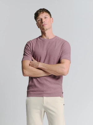 No Excess | Pullover short sleeve crewneck solid slub knit