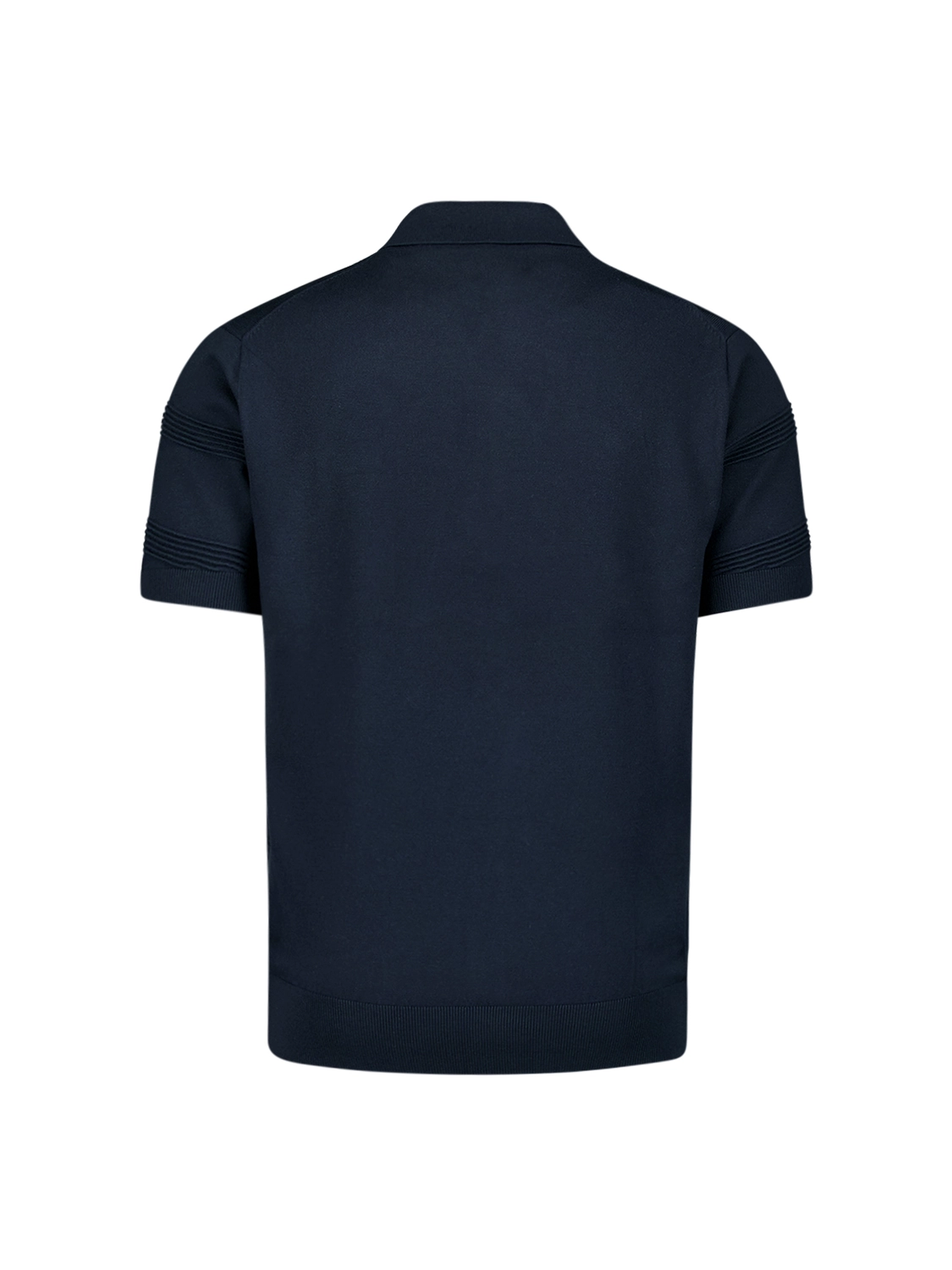 No Excess | Pullover short sleeve full button polo relief knit