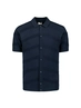 No Excess | Pullover short sleeve full button polo relief knit