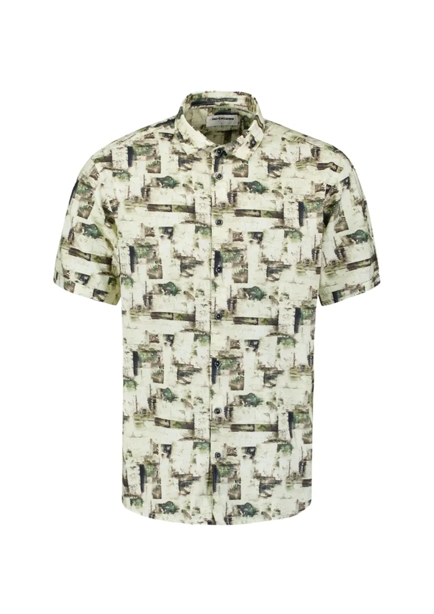 No Excess | Shirt short sleeve allover printed