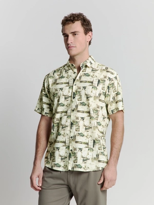No Excess | Shirt short sleeve allover printed