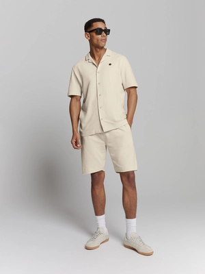 No Excess | Shirt short sleeve jersey revers collar solid terry