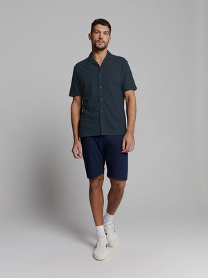 No Excess | Shirt short sleeve jersey revers collar solid terry