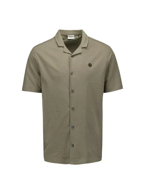 No Excess | Shirt short sleeve jersey revers collar solid terry