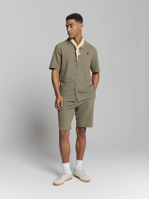 No Excess | Shirt short sleeve jersey revers collar solid terry