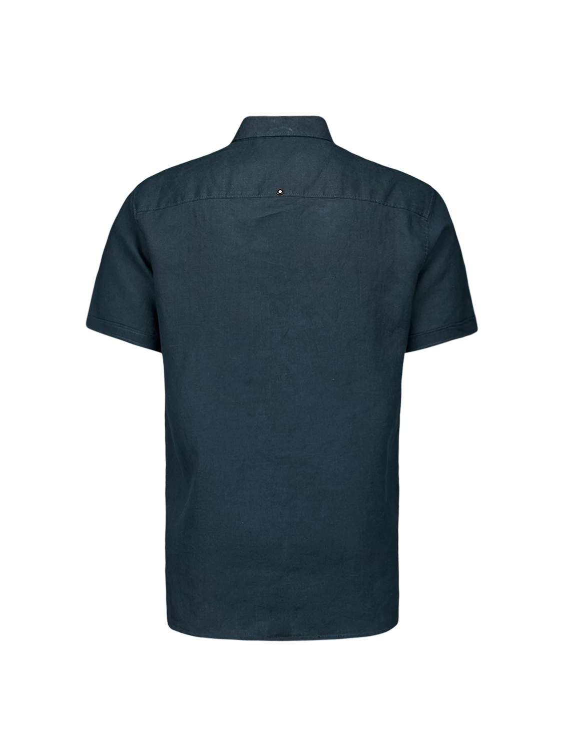 No Excess | Shirt short sleeve linen solid night