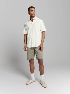 No Excess | Shirt short sleeve solid with linen