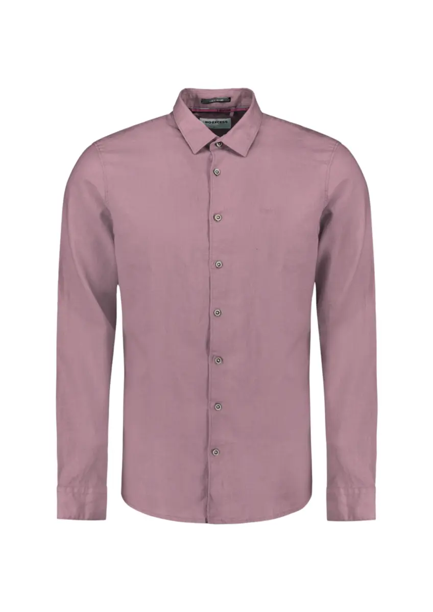 No Excess | Shirt solid with linen