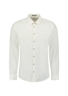 No Excess | Shirt solid with linen
