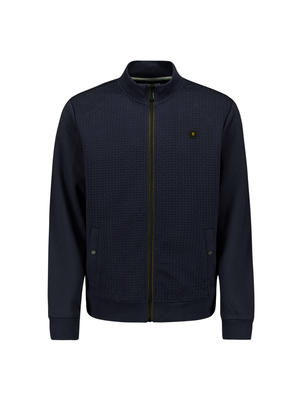 No Excess | Sweater full zipper double layer jacquard stretch
