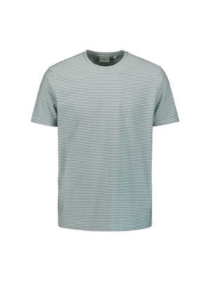 No Excess | T-shirt crewneck garment dyed stripes