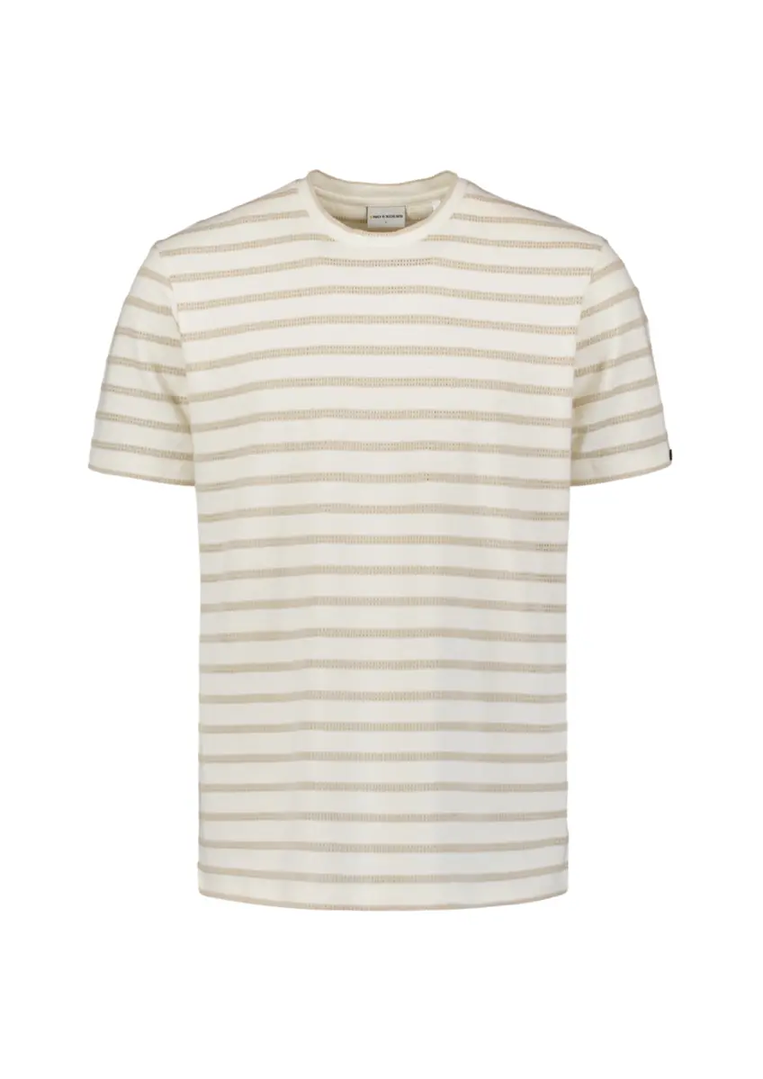 No Excess | T-shirt crewneck jacquard stripes