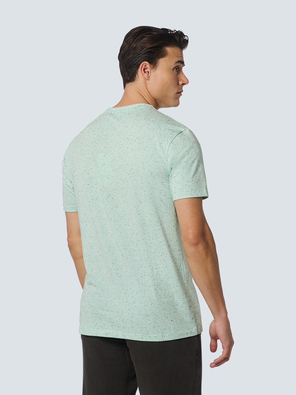 No Excess | T-shirt crewneck melange mint