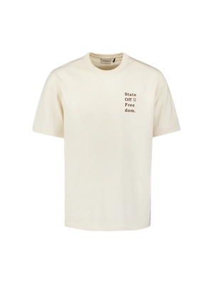 No Excess | T-shirt crewneck melange placed print