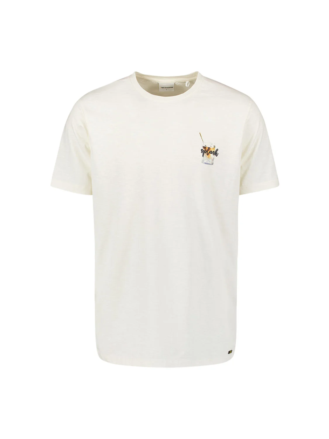 No Excess | T-shirt crewneck placed prints slub