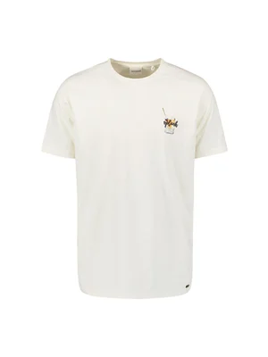 No Excess | T-shirt crewneck placed prints slub
