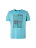 No Excess | T-Shirt Crewneck Print Garment Dyed Light Aqua