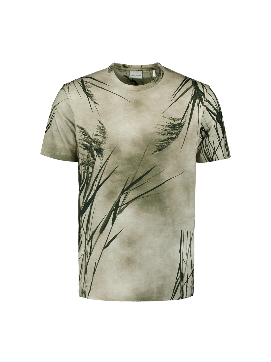 No Excess | T-shirt crewneck slub allover printed