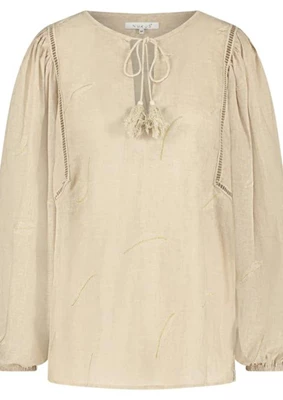 Nukus | Cecile blouse feather sand