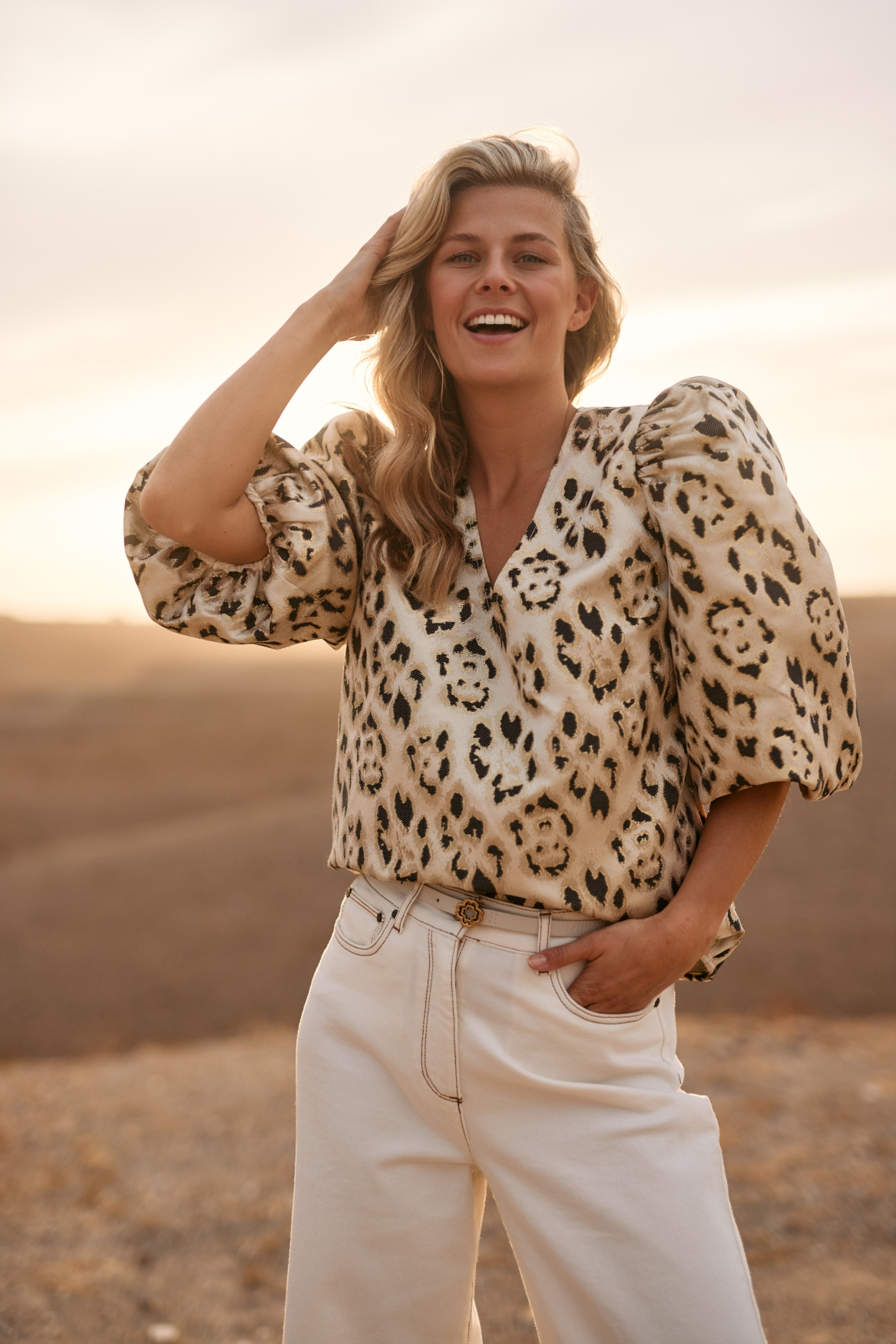 Nukus | Delilah blouse panter