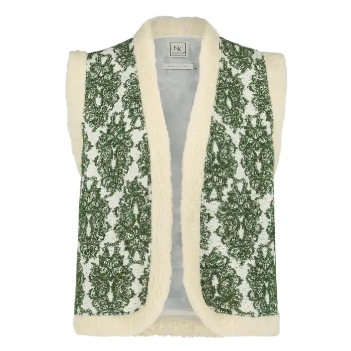 Nukus | Evy Gilet dark green