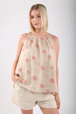 Nukus | Isabel top embroidery