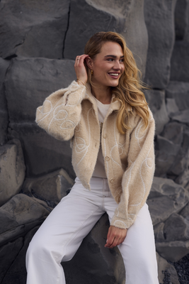 Nukus | Jeans vest leopard print