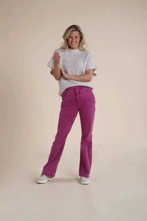 Nukus | June pants flared magenta