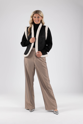 Nukus | Mock neck stripe sweater